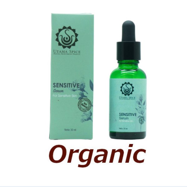 画像1: ●▼バリ島の極上スキンケア　フェイスセラム　センシティブ (敏感肌用) ■ 30ml【UTAMA SPICE ：ウタマスパイス】【Just Natural】正規輸入品【2025.6.26】 (1)