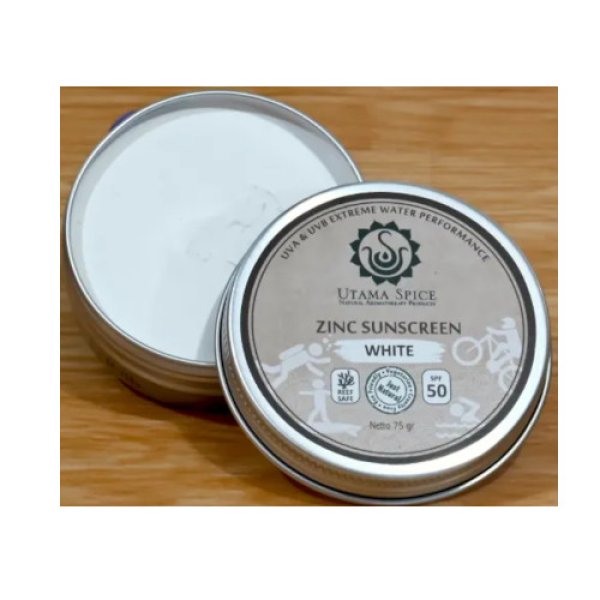 画像2: ●▼ジンクサンスクリーン　ホワイト　■75ｇ　バリ島の伝承療法とアロマの融合。海外セレブに人気 【UTAMA SPICE ：ウタマスパイス】【Just Natural】正規輸入品【2025.6.26】 (2)