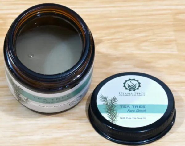 画像2: ●▼ティーツリー フェイススクラブ■ 100ｇ　バリ島の伝承療法とアロマの融合。海外セレブに人気 【UTAMA SPICE ：ウタマスパイス】【Just Natural】正規輸入品【2025.6.26】 (2)