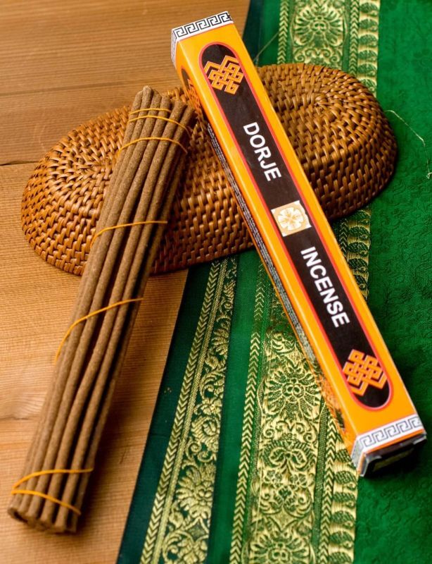 チベット香【Dorje Incense -ドルジェ香】19cm　煩悩を打ち砕く法具をモチーフに作られたお香